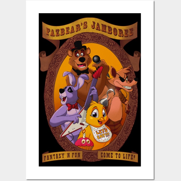 Fazbear's Jamboree Wall Art by Ninjaink